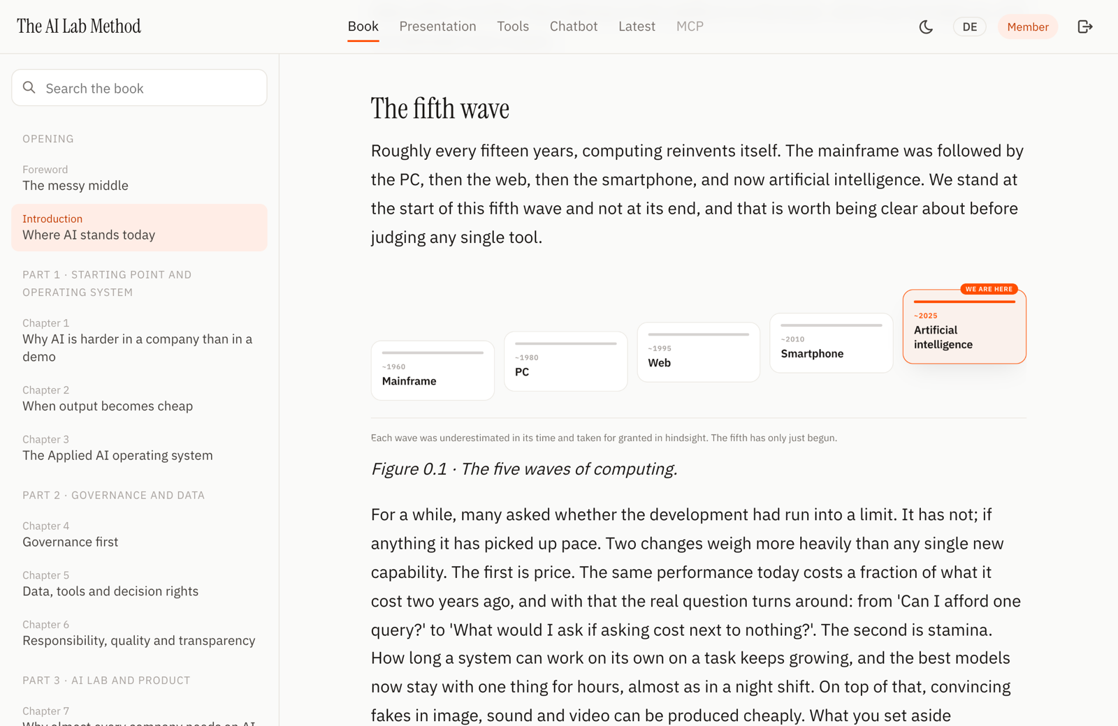 The reader: the whole book, searchable and with every figure.